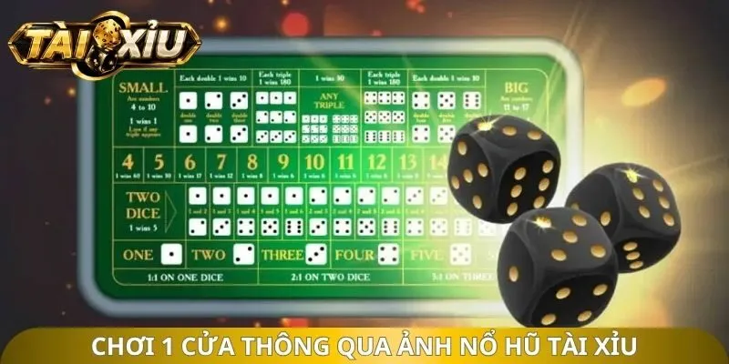 Chơi 1 cửa thông qua ảnh nổ hũ tài xỉu