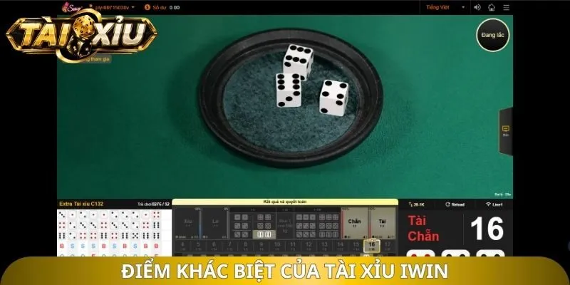 Điểm khác biệt của tài xỉu Iwin