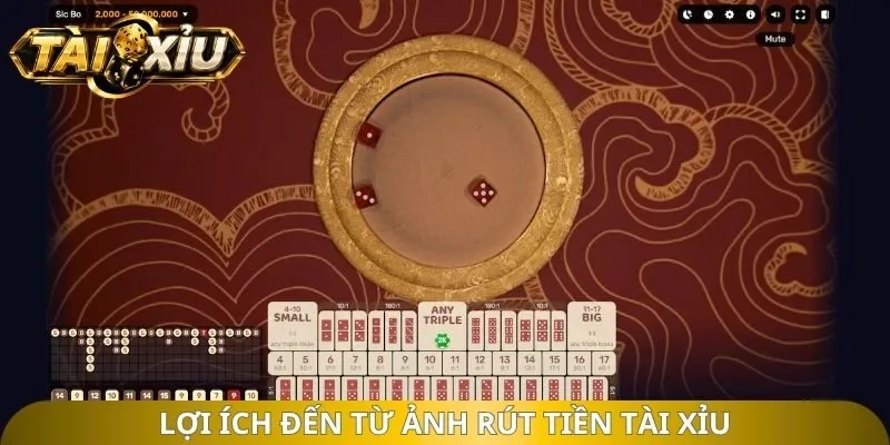 Lợi ích đến từ ảnh rút tiền tài xỉu