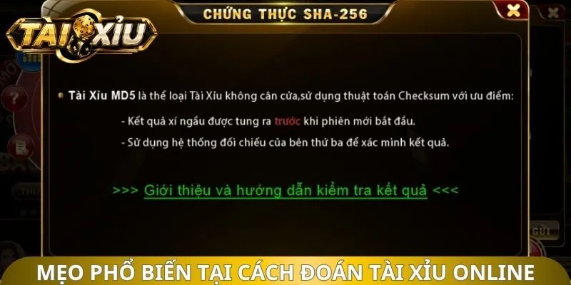 Mẹo phổ biến tại cách đoán tài xỉu Online