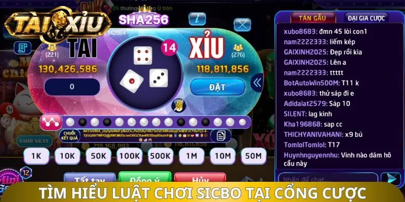 Tìm hiểu luật chơi Sicbo tại cổng cược
