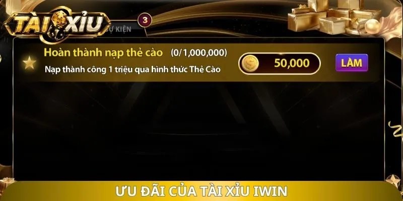 Ưu đãi của tài xỉu Iwin