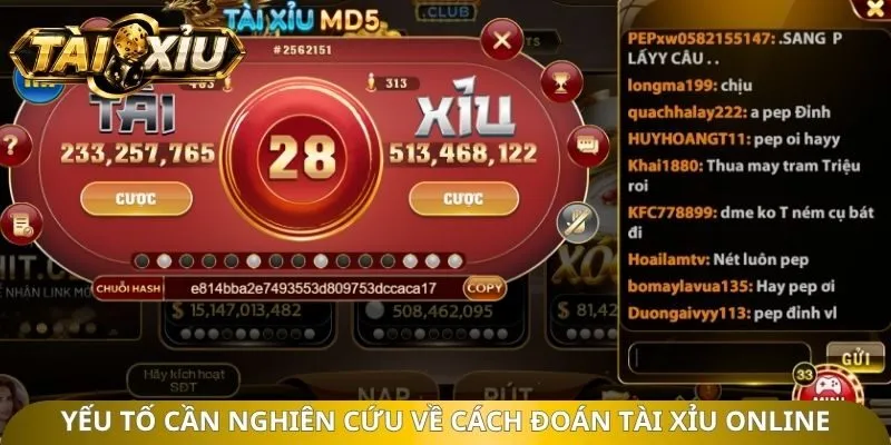 Yếu tố cần nghiên cứu về cách đoán tài xỉu Online